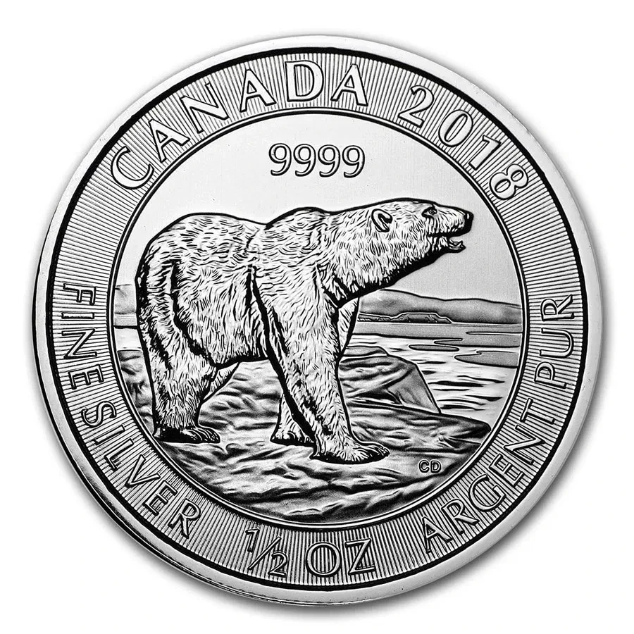 Canada ½ oz silver polar bear